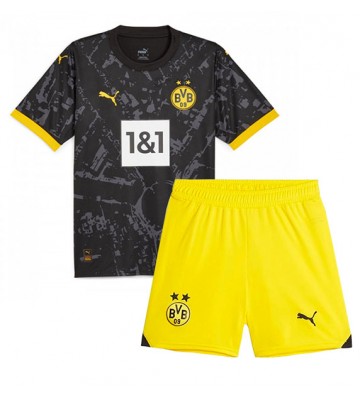 Borussia Dortmund babykläder Bortatröja barn 2023-24 Korta ärmar (+ Korta byxor)
